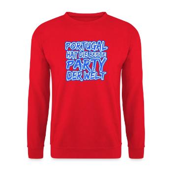 Holidays Portugal - Unisex Sweatshirt - red - Front - Alina (178cm) & Michal (187cm)
