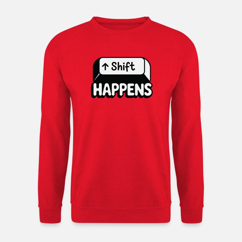 Shift Happens - Unisex Sweatshirt - red
