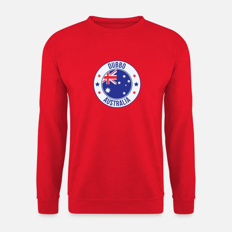 Dubbo Australien Rundflaggenemblem - Unisex Pullover - Rot