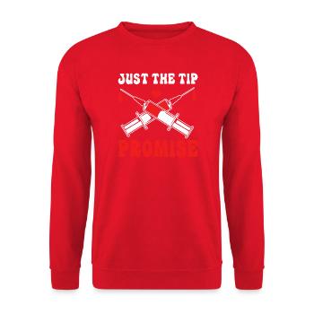 Blutspender Blut Blutspende - Unisex Pullover - Rot - Vorne - Alina (178cm) & Michal (187cm)