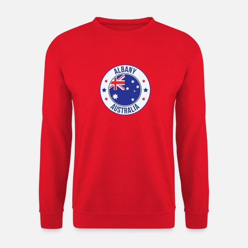 Albany Australien Emblem - Unisex Pullover - Rot