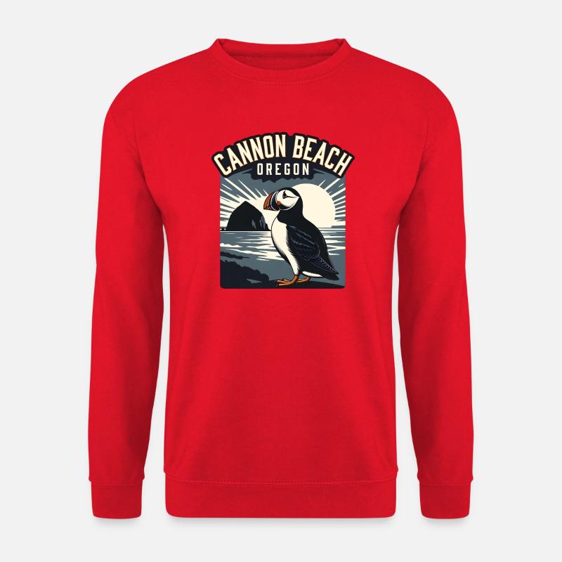 Cannon Beach Oregon - Unisex Pullover - Rot