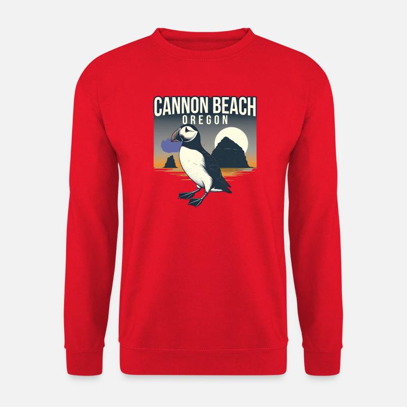 Cannon Beach Oregon - Unisex Pullover - Rot