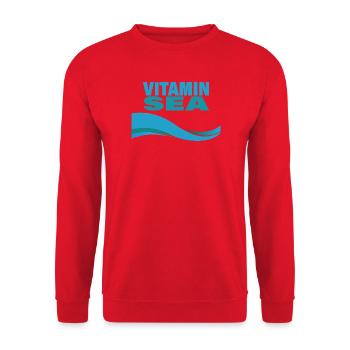 Vitamin Sea - Unisex Sweatshirt - red - Front - Alina (178cm) & Michal (187cm)