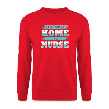 Don infirmier de l’hôpital des infirmières - Sweat-shirt Unisexe - rouge - Devant - Alina (178cm) & Michal (187cm)