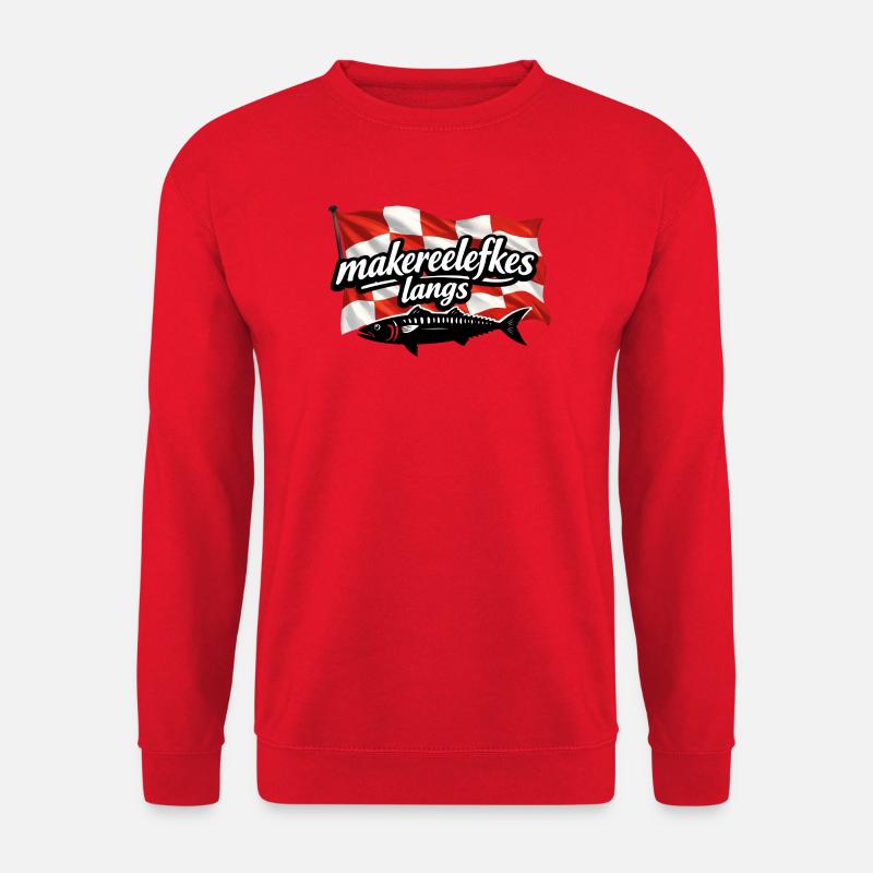 makereelefkes_langs - Unisex Sweatshirt - red