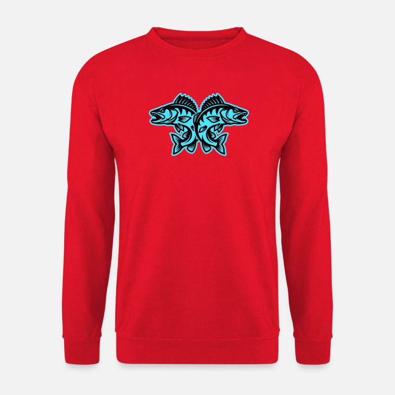 Pike Fish - Unisex Sweatshirt - red