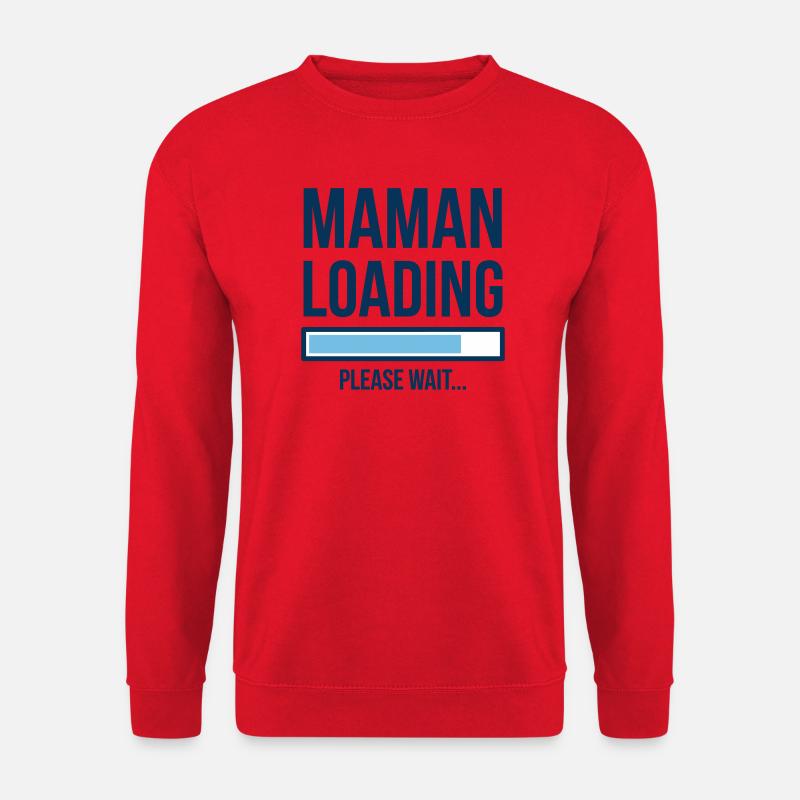 Mama lädt Baby-Design - Unisex Pullover - Rot