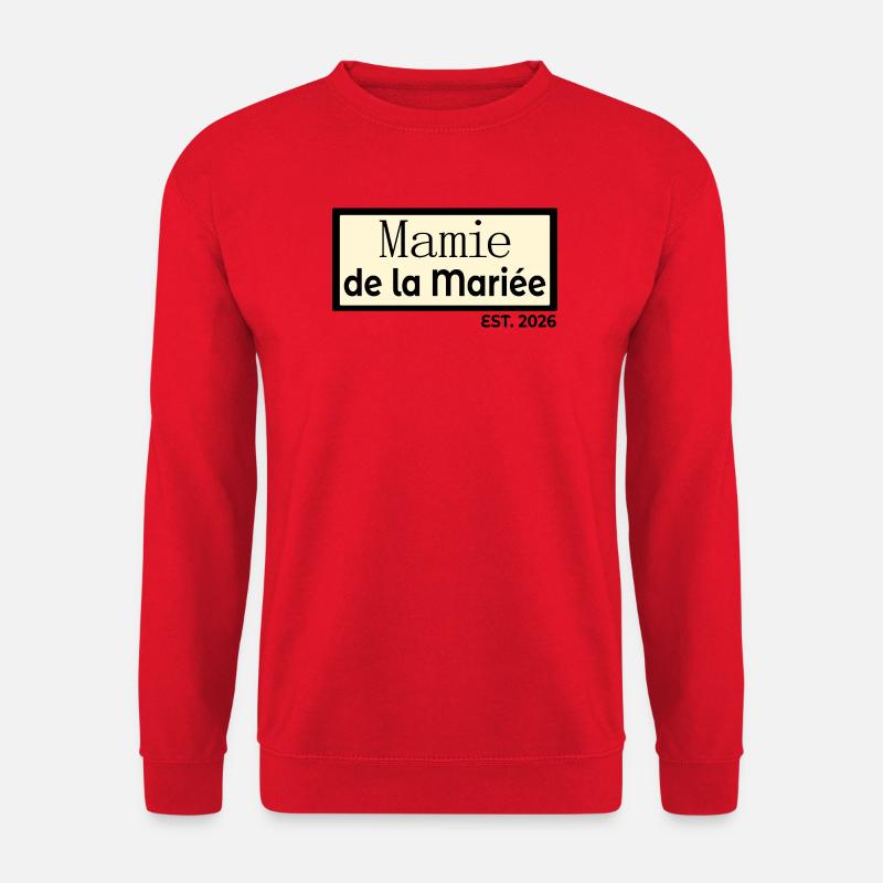 Großmutter der Braut - Unisex Pullover - Rot