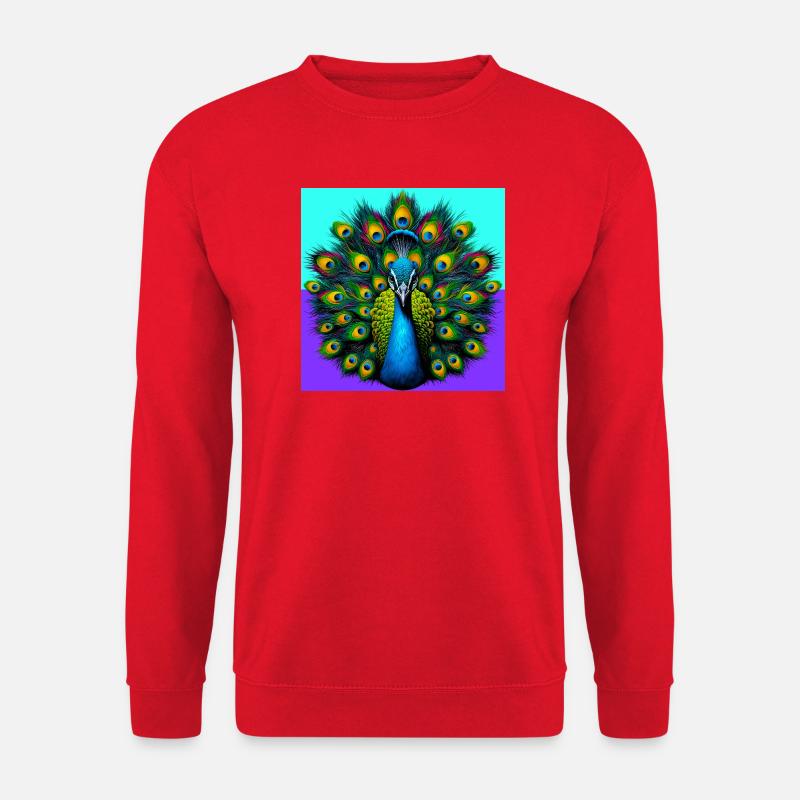 Pfau - Unisex Pullover - Rot
