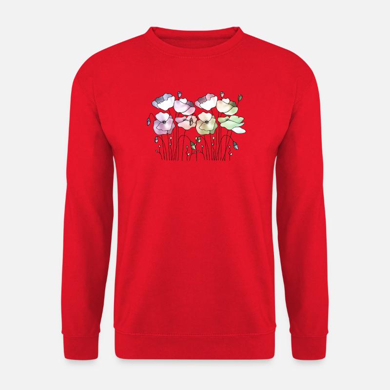 Flowers - Unisex Sweatshirt - red