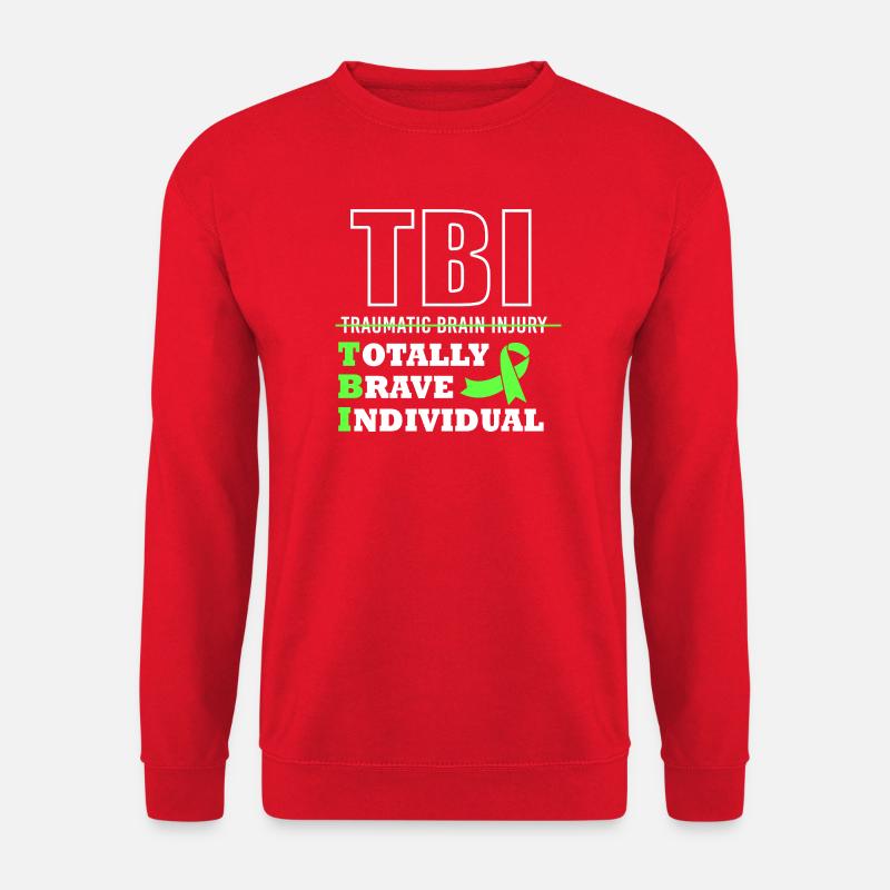Autounfall Schädel-Hirn-Trauma Schädelhirntrauma - Unisex Pullover - Rot