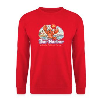 Bar Harbor, Acadia-Nationalpark – Besuchen Sie Aca - Unisex Pullover - Rot - Vorne - Alina (178cm) & Michal (187cm)