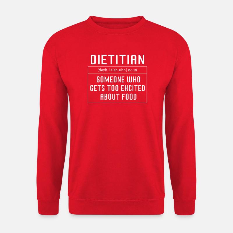 Diät Diätassistent Definition - Unisex Pullover - Rot