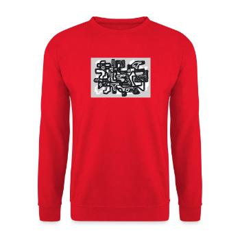 Small Turns - Unisex Sweatshirt - red - Front - Alina (178cm) & Michal (187cm)
