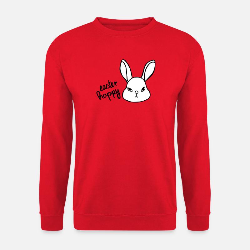 Sarcastic Easter Bunny - Easter Happy Bunny - Unisex Sweatshirt - red