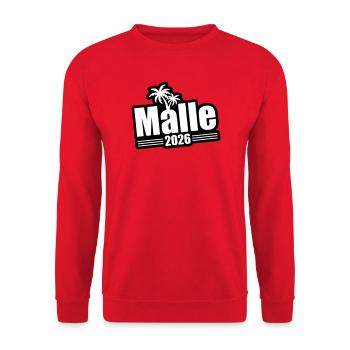 Palmiers Malle 2026 - Sweat-shirt Unisexe - rouge - Devant - Alina (178cm) & Michal (187cm)