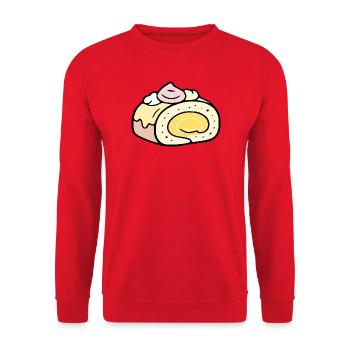 Summer Roll Cake - Unisex Sweatshirt - red - Front - Alina (178cm) & Michal (187cm)
