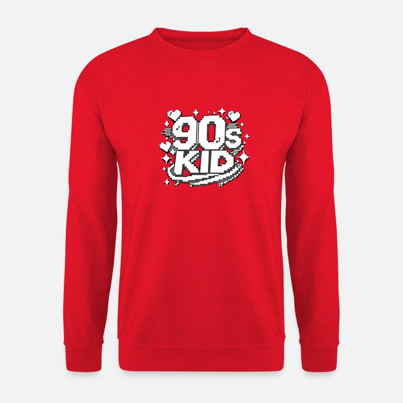 90er Kid Pixel Design - Unisex Pullover - Rot