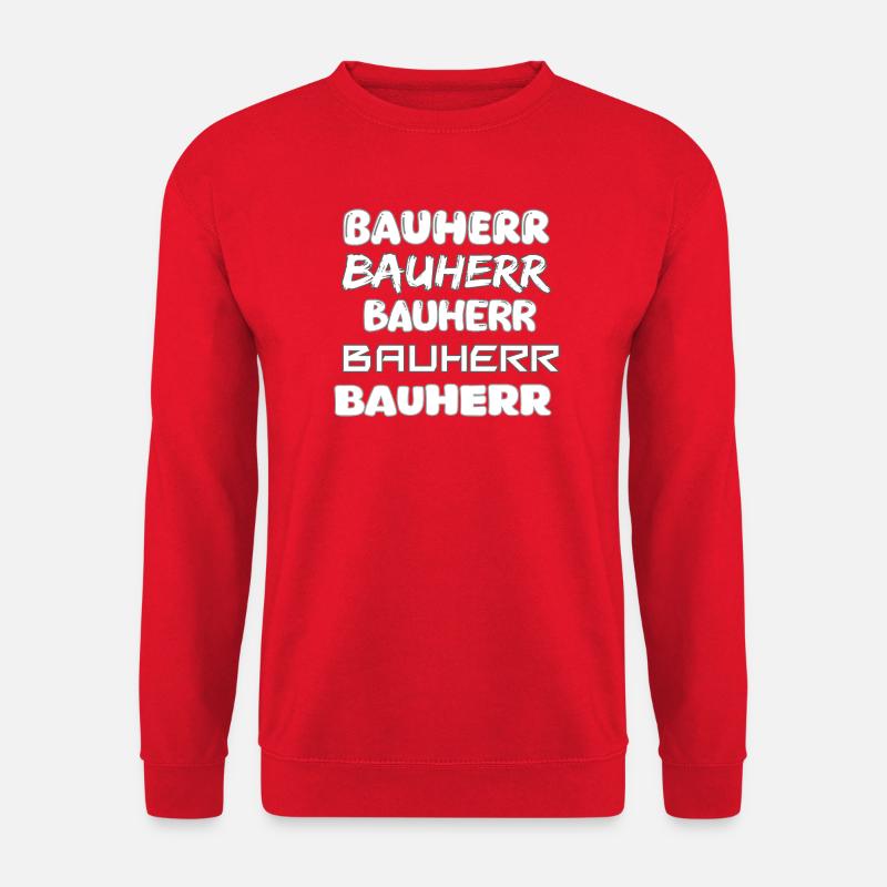 Bauherr - Unisex Pullover - Rot