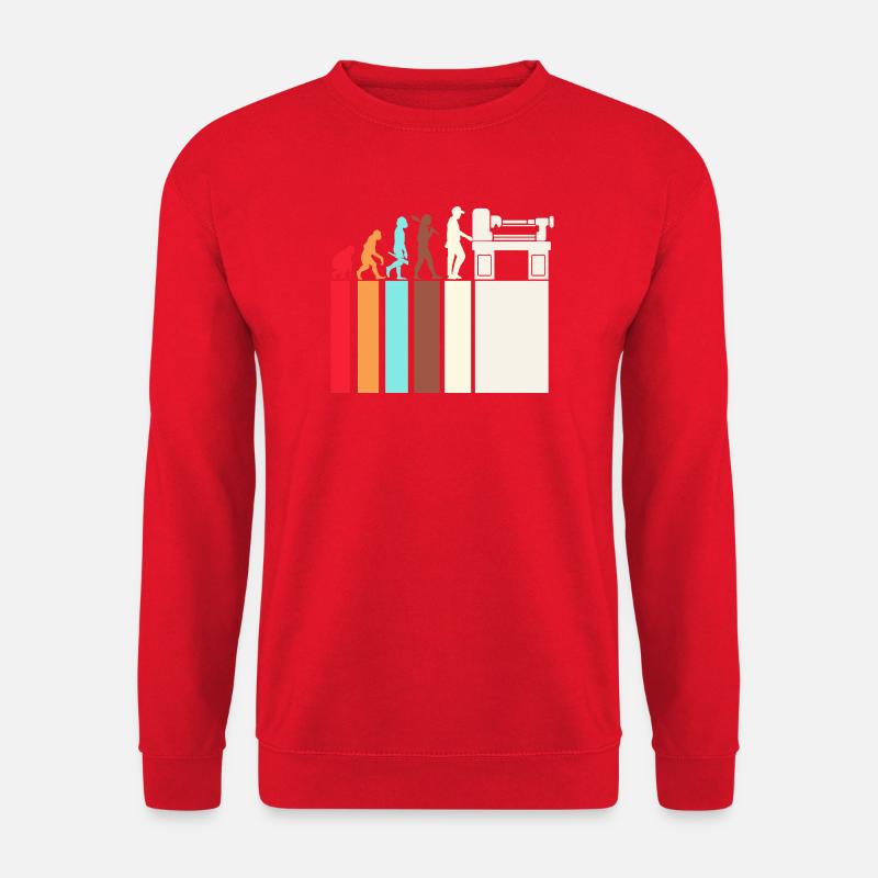 Locksmith Mechanic CNC Mechanical Engineering - Unisex Sweatshirt - red