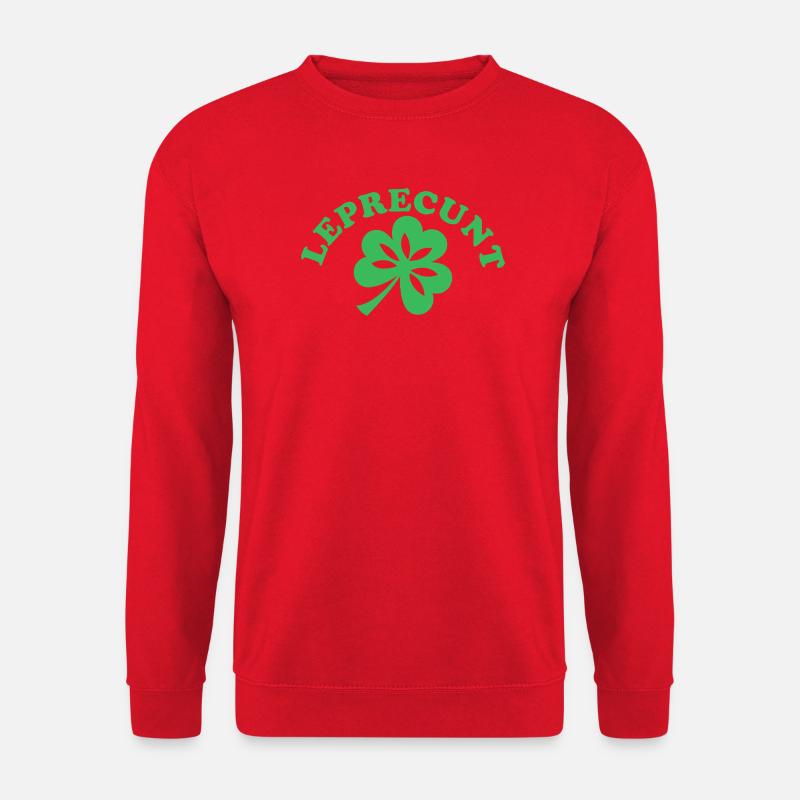 Funny Irish Sarcastic St Patricks Day  - Unisex Sweatshirt - red