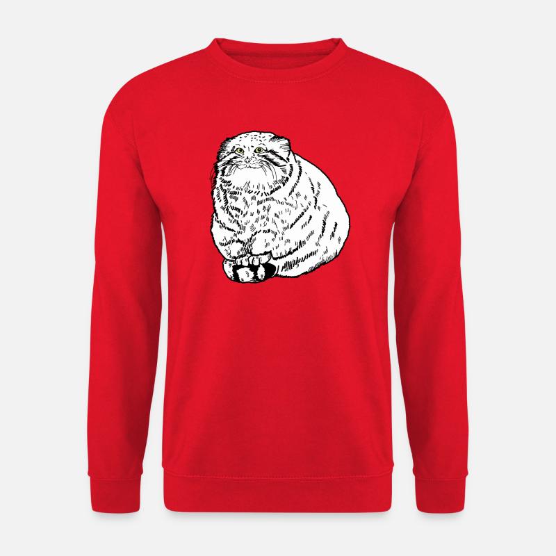 Dicke Katze - Unisex Pullover - Rot