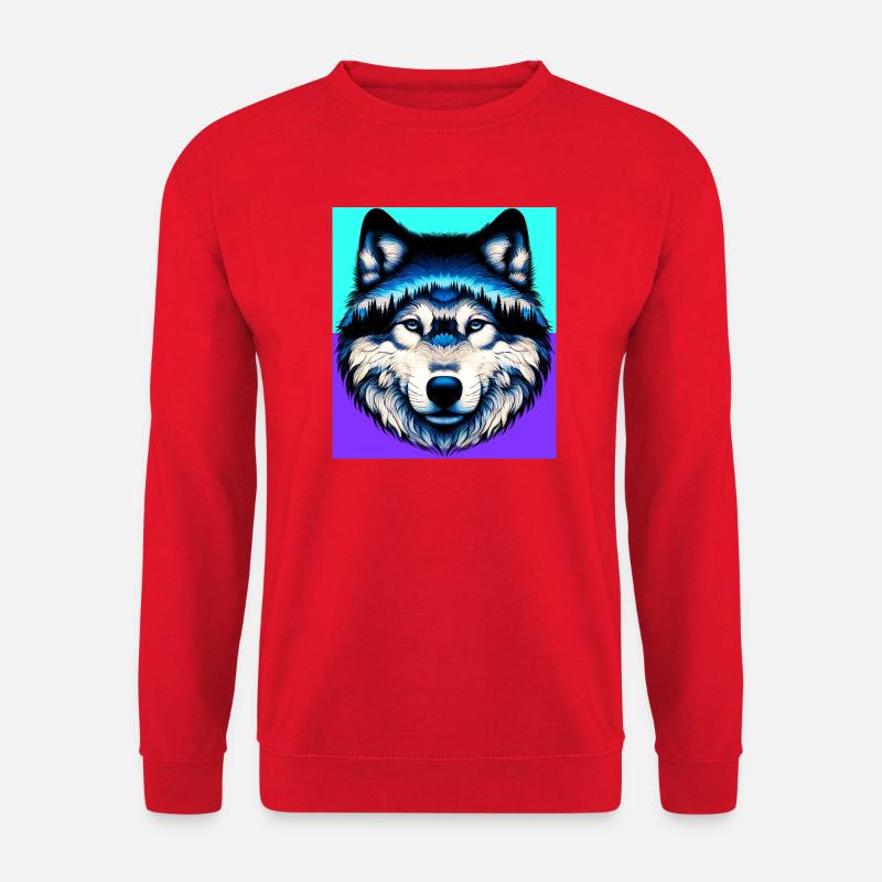 Wolf - Unisex Sweatshirt - red