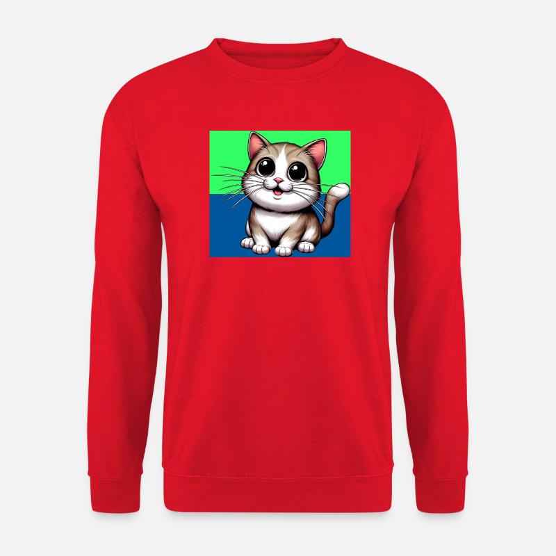 cat - Unisex Sweatshirt - red
