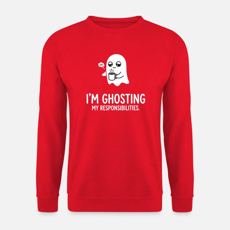 Ghosting de mes responsabilités - Sweat-shirt Unisexe - rouge