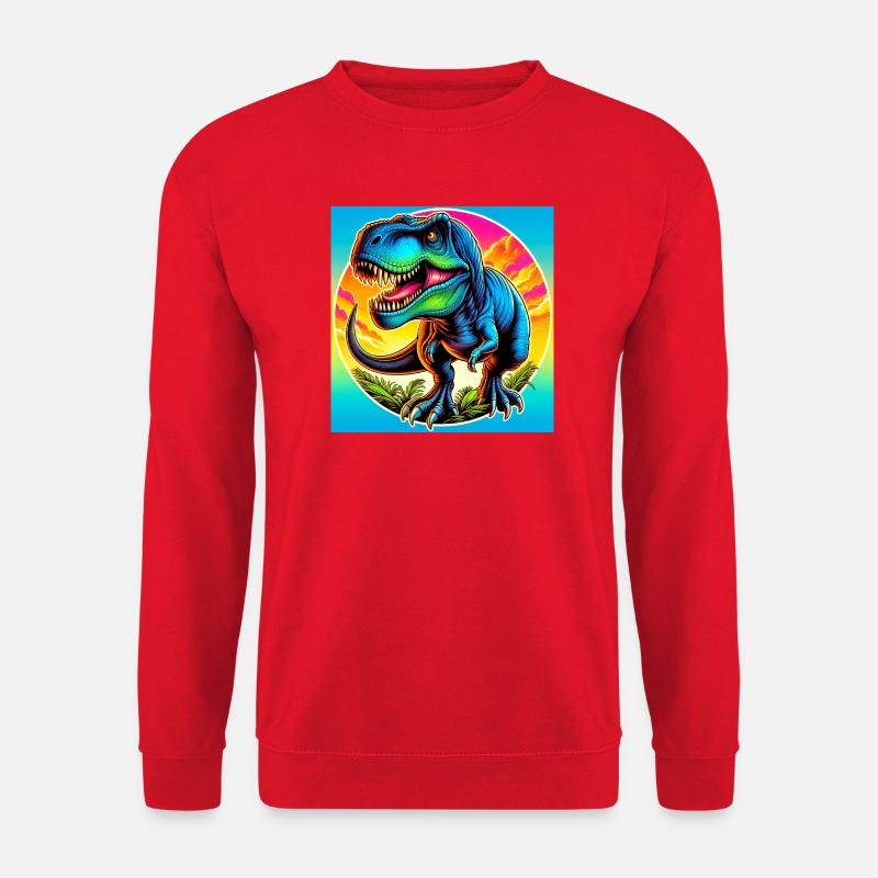 dinosaur - Unisex Sweatshirt - red