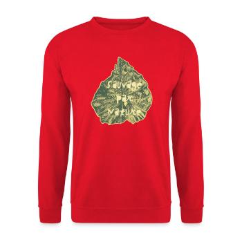 Wild by Nature - Unisex Sweatshirt - red - Front - Alina (178cm) & Michal (187cm)