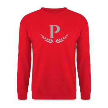 P - Sweat-shirt Unisexe - rouge - Devant - Alina (178cm) & Michal (187cm)