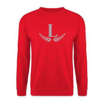 L - Unisex Sweatshirt - red - Front - Alina (178cm) & Michal (187cm)