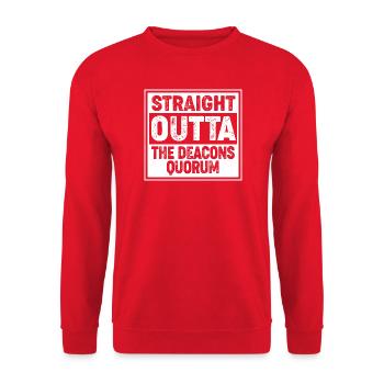 Mormons - Unisex Sweatshirt - red - Front - Alina (178cm) & Michal (187cm)
