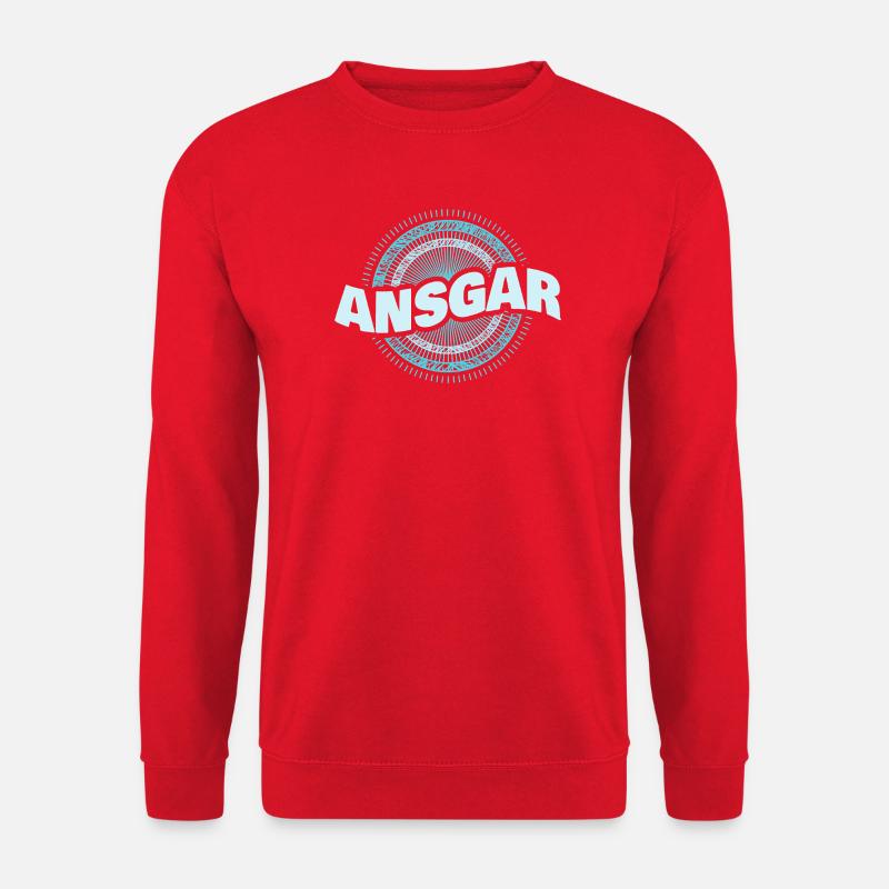 Ansgar als Name - Unisex Pullover - Rot