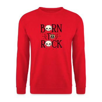 Né pour le rock - Sweat-shirt Unisexe - rouge - Devant - Alina (178cm) & Michal (187cm)