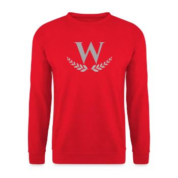W - Sweat-shirt Unisexe - rouge - Devant - Alina (178cm) & Michal (187cm)
