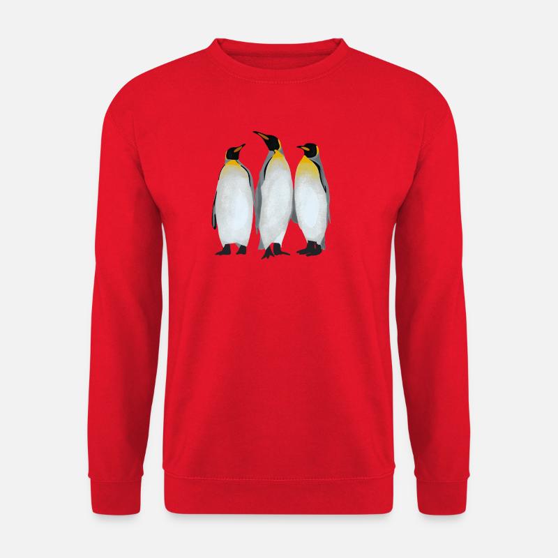 Drei Pinguine - Unisex Pullover - Rot