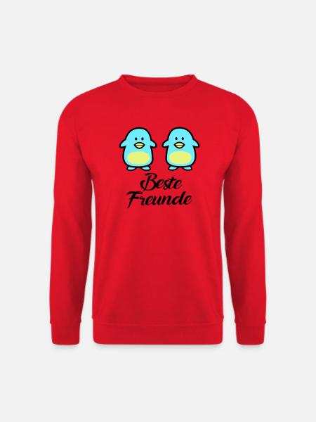 Pinguine Beste Freunde - Unisex Pullover - Rot