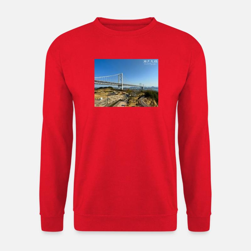 Große Seto-Brücke - Unisex Pullover - Rot