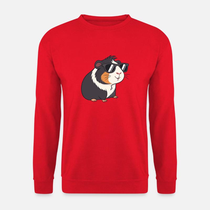 Meerschweinchen-Gläser - Unisex Pullover - Rot