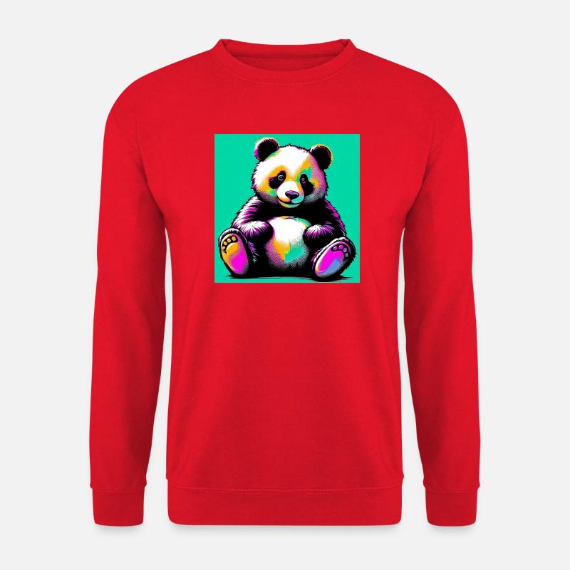 Panda - Unisex Pullover - Rot