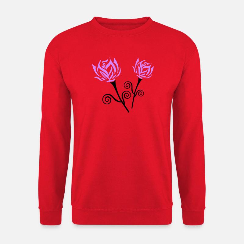 roses - Unisex Pullover - Rot