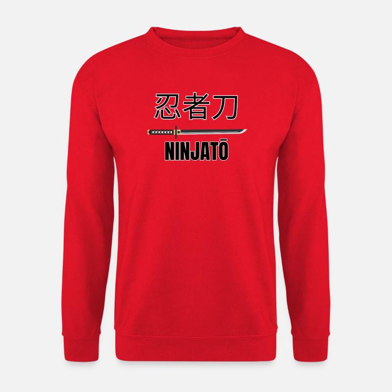 Ninjatō 忍者刀 – Japanese Ninja Sword - Unisex Sweatshirt - red