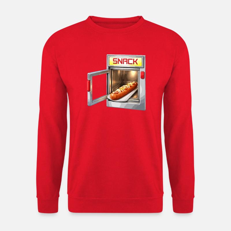 Retro Snack-Maschine Hot Dog - Unisex Pullover - Rot