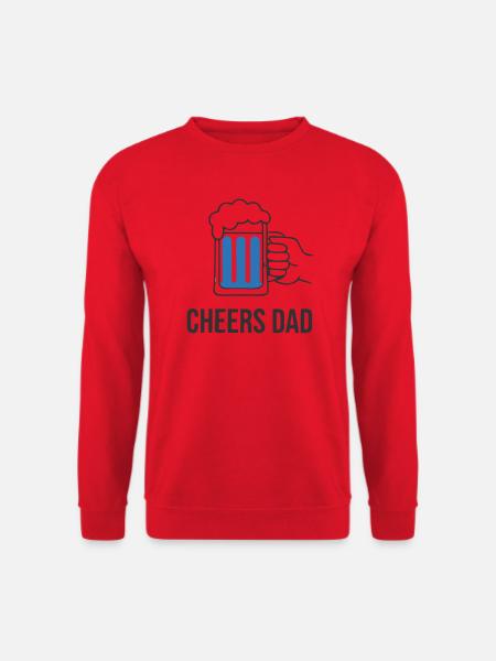 Sociable Cheers Dad Beer Mug - Unisex Sweatshirt - red