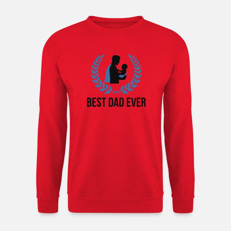 Stolzer Best Dad Ever Papa - Unisex Pullover - Rot