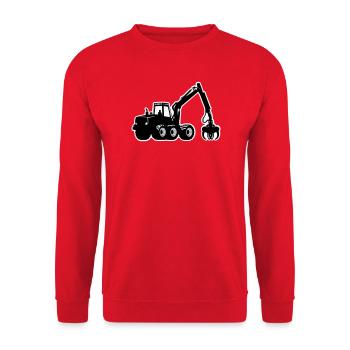 Harvester Silhouette - Unisex Pullover - Rot - Vorne - Alina (178cm) & Michal (187cm)