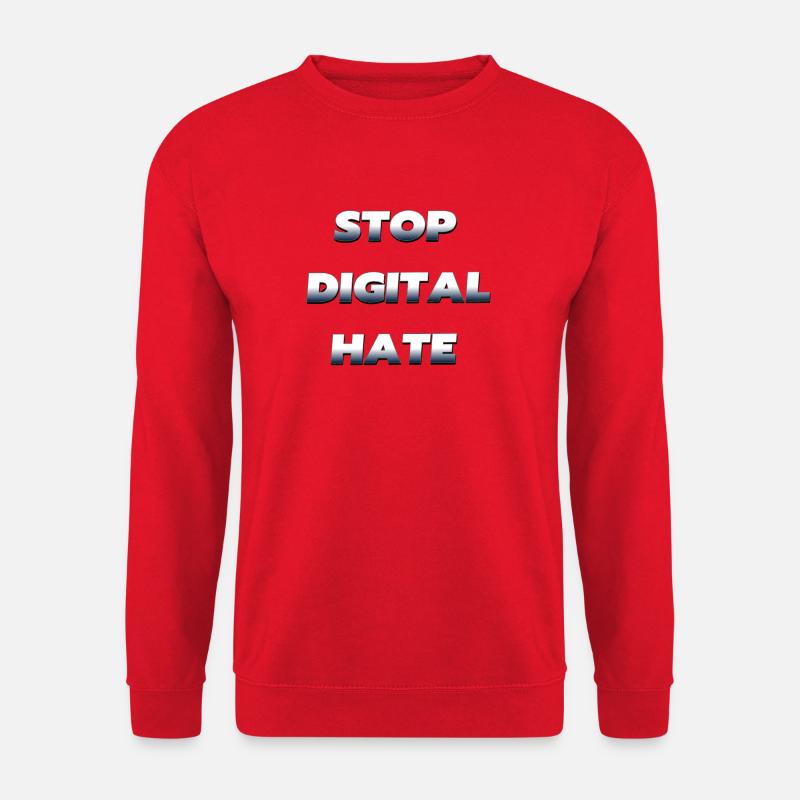 Stop Digital Hate – gegen digitale Gewalt - Unisex Pullover - Rot